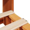 vidaXL Κρεβάτι Βιβλιοθήκη Χωρίς Στρώμα Καφέ 75x190 εκ Μασίφ Πεύκο