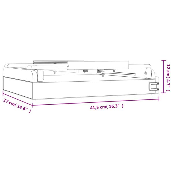 vidaXL Καβαλέτο Επιτραπέζιο με Συρτάρι 41,5x37x12 εκ Μασίφ Ξύλο Πεύκου