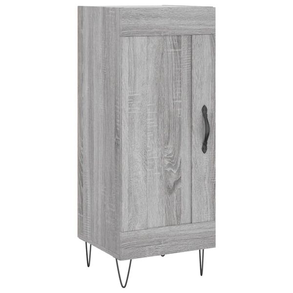 vidaXL Ντουλάπι Γκρι Sonoma 34,5x34x90 εκ. από Επεξεργασμένο Ξύλο