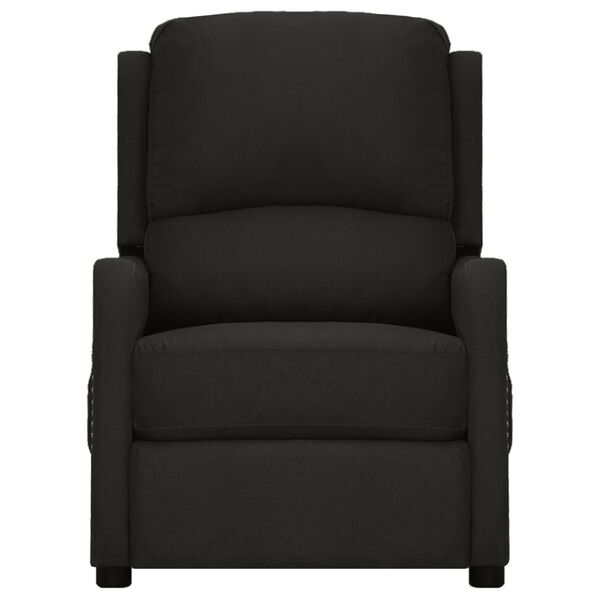 vidaXL Πολυθρόνα Μασάζ Μαύρη Υφασμάτινη