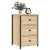 vidaXL Κομοδίνα 2 τεμ. Sonoma Δρυς 40 x 36 x 60 εκ. Επεξεργασμένο Ξύλο