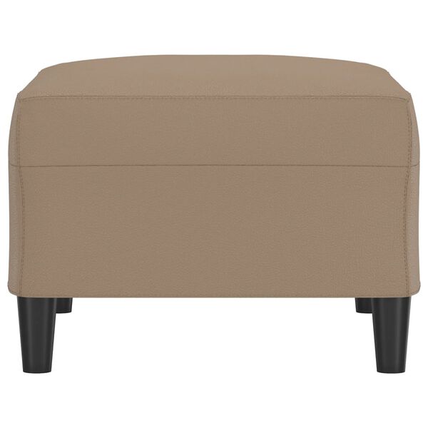 vidaXL Υποπόδιο Καπουτσίνο 70x55x41 εκ. από Συνθετικό Δέρμα