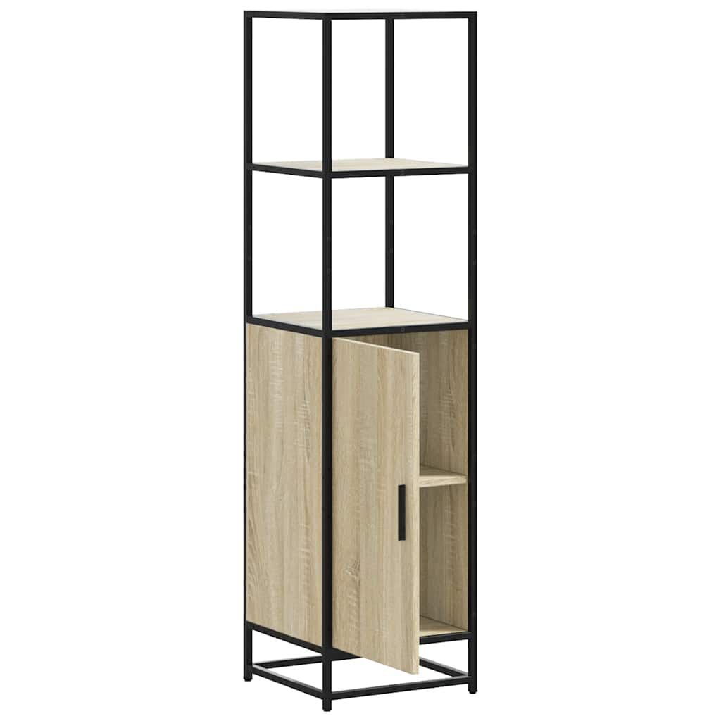 vidaXL Highboard Sonoma Oak Κατασκευασμένο ξύλο και μέταλλο