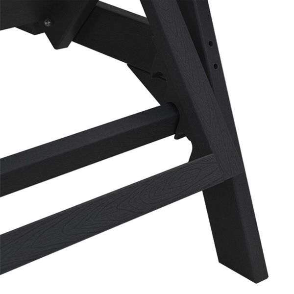 vidaXL Έπιπλα Χαλάρωσης Κήπου 3 pcs Μαύρο 38 x 38 x 46cm Πολυαιθυλένιο