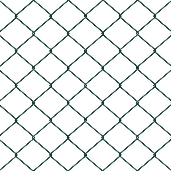 vidaXL Φράκτης Chain Link με 10 U Πόλους Πράσινος 1x10 μ Ατσάλι