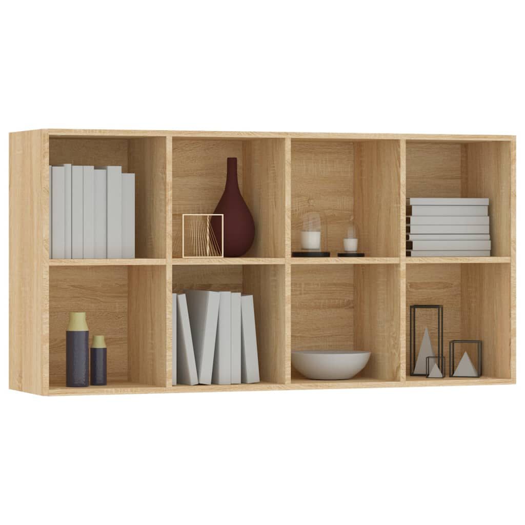 vidaXL Ραφιέρα/Βιβλιοθήκη Sonoma Δρυς 66x30x130 εκ. από Επεξ. Ξύλο