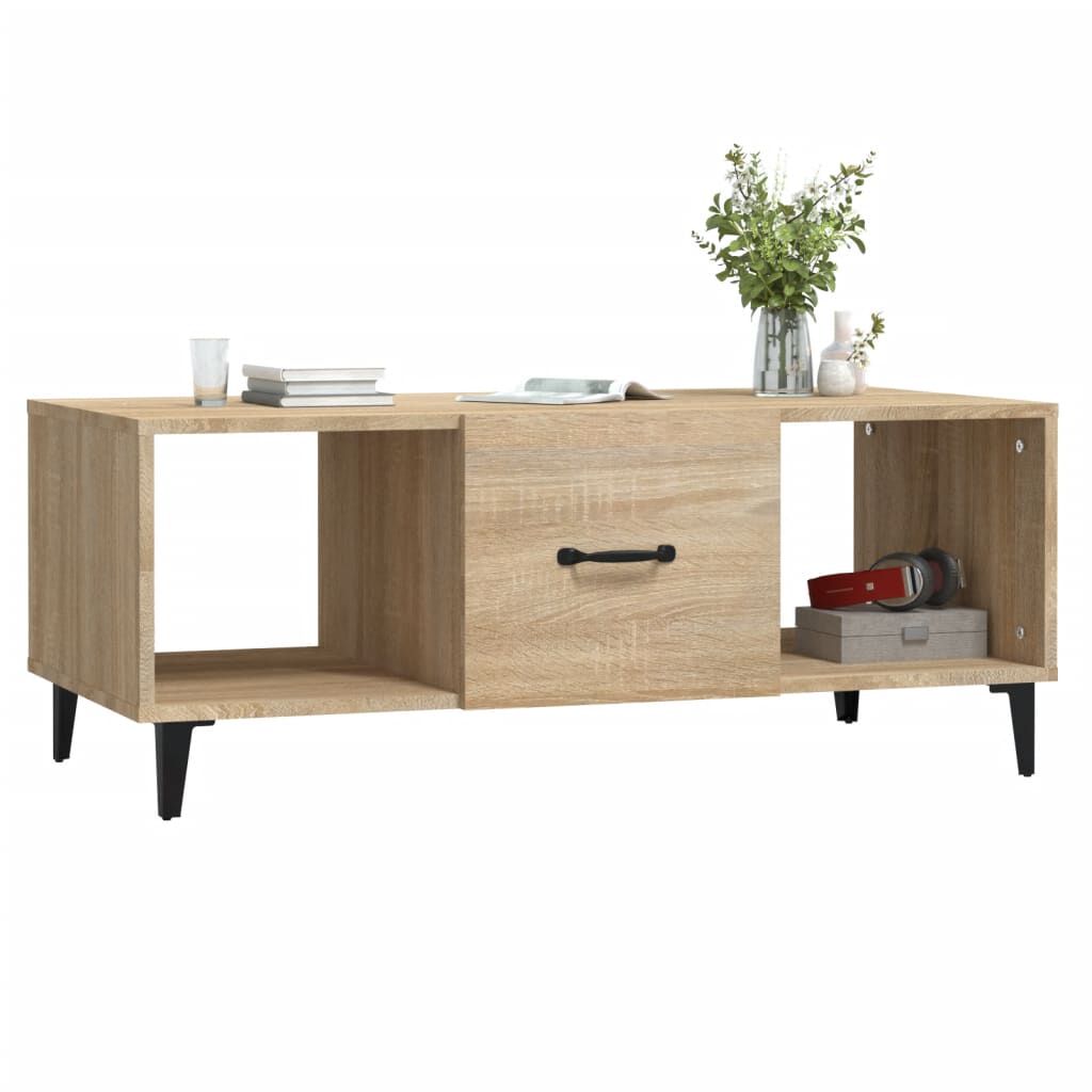 vidaXL Τραπεζάκι Σαλονιού Sonoma Δρυς 102x50x40 εκ. Επεξεργασμένο Ξύλο