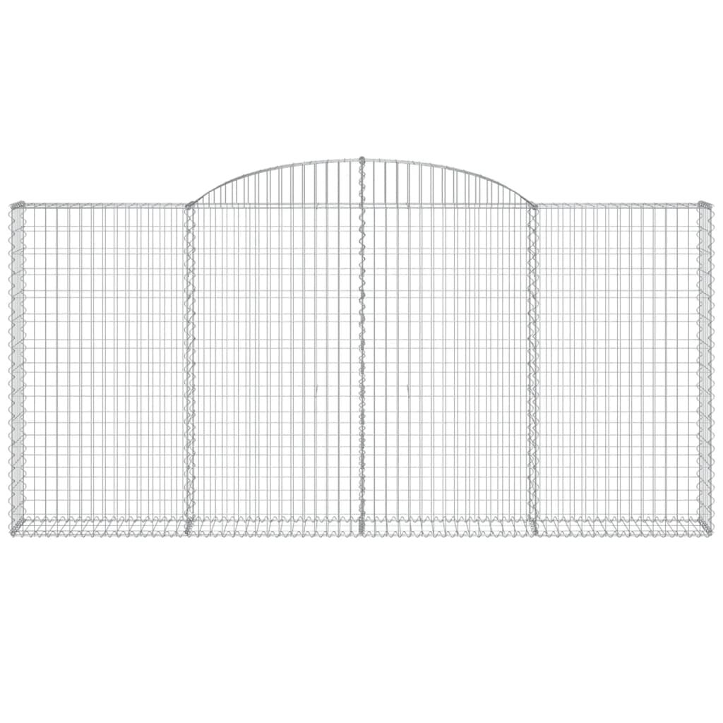 vidaXL Συρματοκιβώτιο Τοξωτό 300x30x140/160εκ. από Γαλβανισμένο Χάλυβα