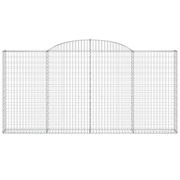 vidaXL Συρματοκιβώτιο Τοξωτό 300x30x140/160εκ. από Γαλβανισμένο Χάλυβα