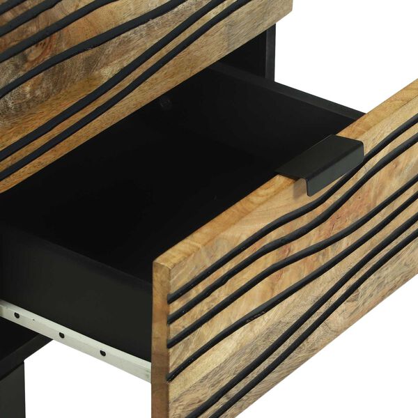 vidaXL Κομοδίνο 40x33.5x46 εκ. από Στερεό Ξύλο Μάνγκο και Μηχανικά Ξύλα