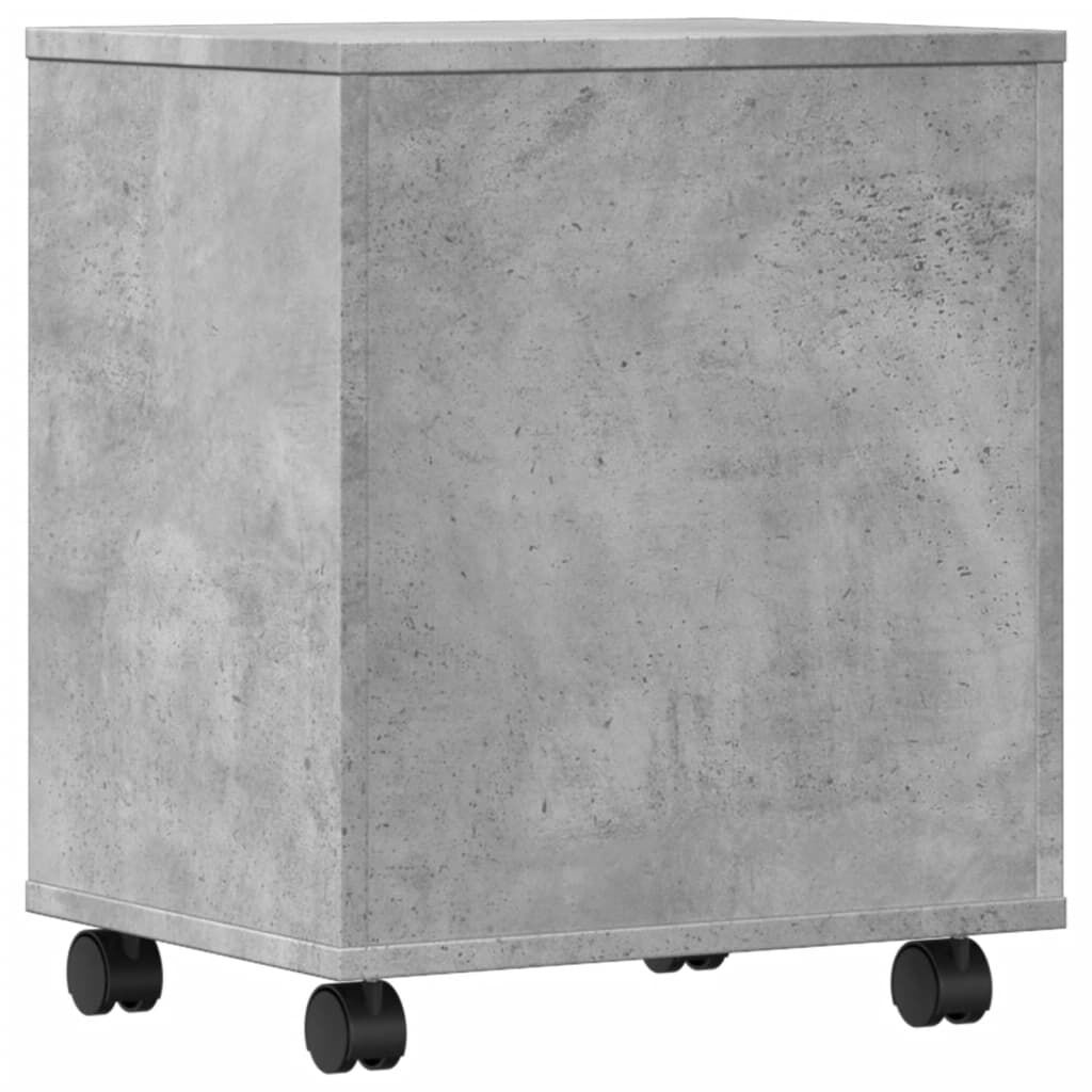 vidaXL Βάση Εκτυπωτή με Ρόδες Γκρι Σκυρ. 41 x 32 x 48 εκ.