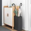 vidaXL Σχέδιο & βάση αποθήκευσης Μαύρο 28 x 12 x 41 εκ Ατσάλι