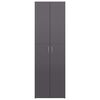 vidaXL Ντουλάπα Γραφείου Γυαλιστερό Γκρι 60x32x190 εκ. από Μοριοσανίδα