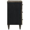 vidaXL κομοδίνο ντουλάπι ανοιχτό γκρι 50x33x60 cm μασίφ ξύλο Mango
