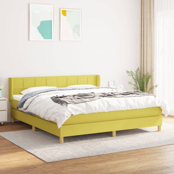 vidaXL &Kappa;&rho;&epsilon;&beta;ά&tau;&iota; Boxspring &mu;&epsilon; &Sigma;&tau;&rho;ώ&mu;&alpha; &Pi;&rho;ά&sigma;&iota;&nu;&omicron; 180x200 &epsilon;&kappa;.&Upsilon;&phi;&alpha;&sigma;&mu;ά&tau;&iota;&nu;&omicron;