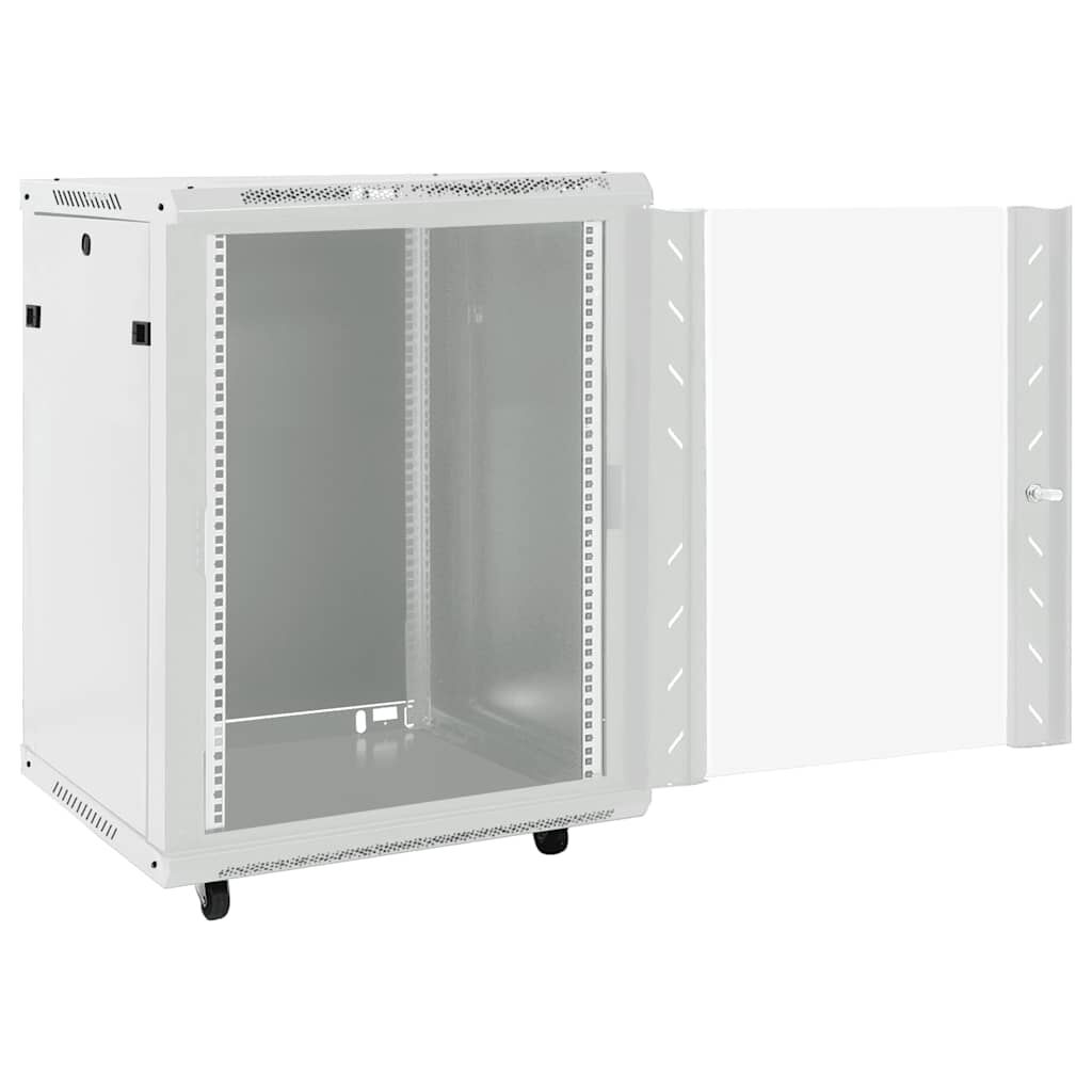 vidaXL Καμπίνα Δικτύου 15U 19" IP20 Γκρι 60x45x86 εκ.