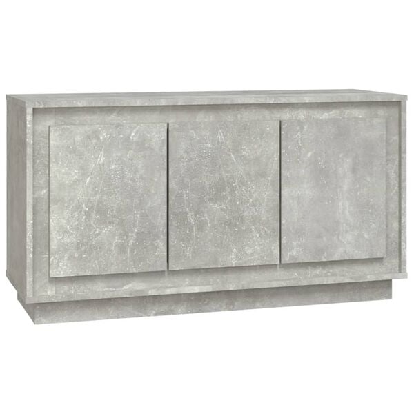 vidaXL Ντουλάπι Γκρι Σκυροδέματος 102x35x55 εκ. Επεξεργασμένο Ξύλο