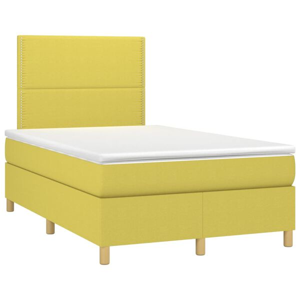 vidaXL &Kappa;&rho;&epsilon;&beta;ά&tau;&iota; Boxspring &mu;&epsilon; &Sigma;&tau;&rho;ώ&mu;&alpha; & LED &Pi;&rho;ά&sigma;&iota;&nu;&omicron; 120x200 &epsilon;&kappa; &Upsilon;&phi;&alpha;&sigma;&mu;ά&tau;&iota;&nu;&omicron;