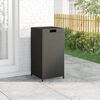 vidaXL Κάδος Απορριμάτων Μαύρος 40 x 40 x 80 εκ. από Συνθετικό Ρατάν