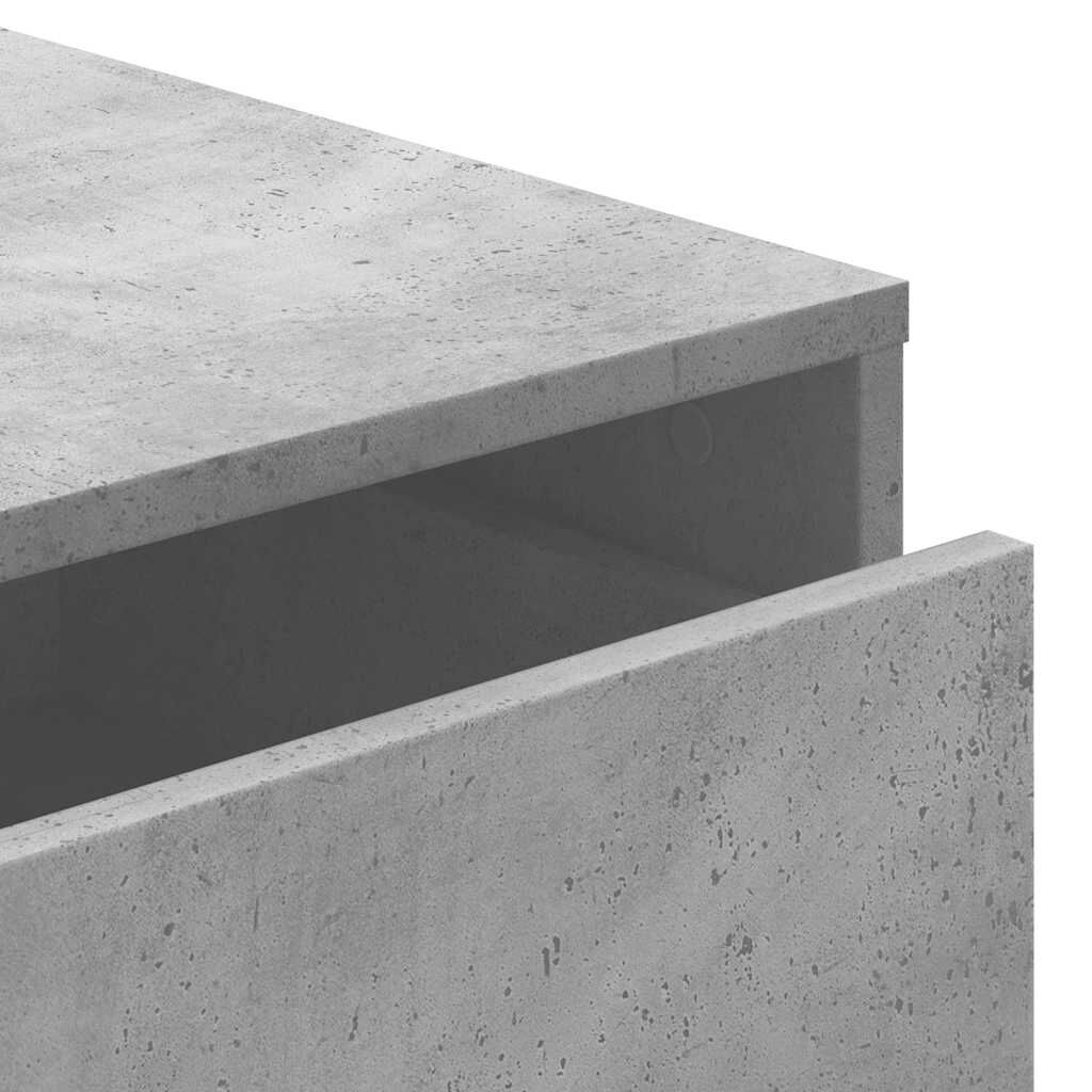 vidaXL Συρταριέρα Γκρι Σκυροδέματος 60x41x76 εκ. Επεξεργ. Ξύλο