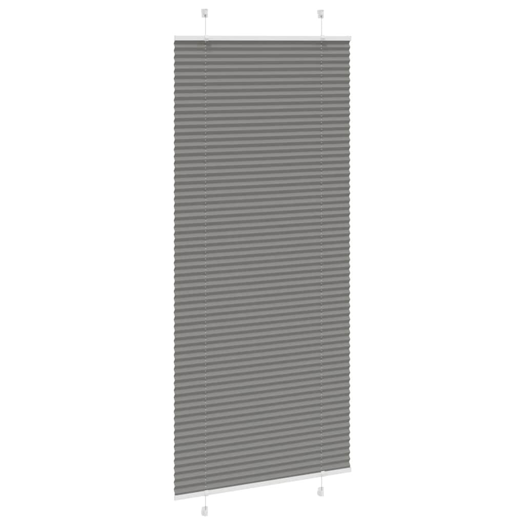 vidaXL Πλισέ περσίδα Ανθρακί 90x200 cm Πλάτος υφάσματος 89,4 cm