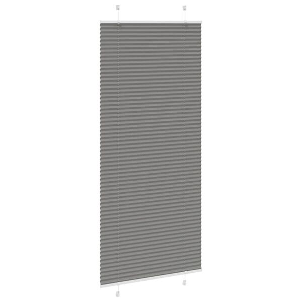 vidaXL Πλισέ περσίδα Ανθρακί 90x200 cm Πλάτος υφάσματος 89,4 cm