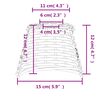 vidaXL Καπέλο Φωτιστικού Οροφής Καφέ Ø15x12 εκ. από Wicker