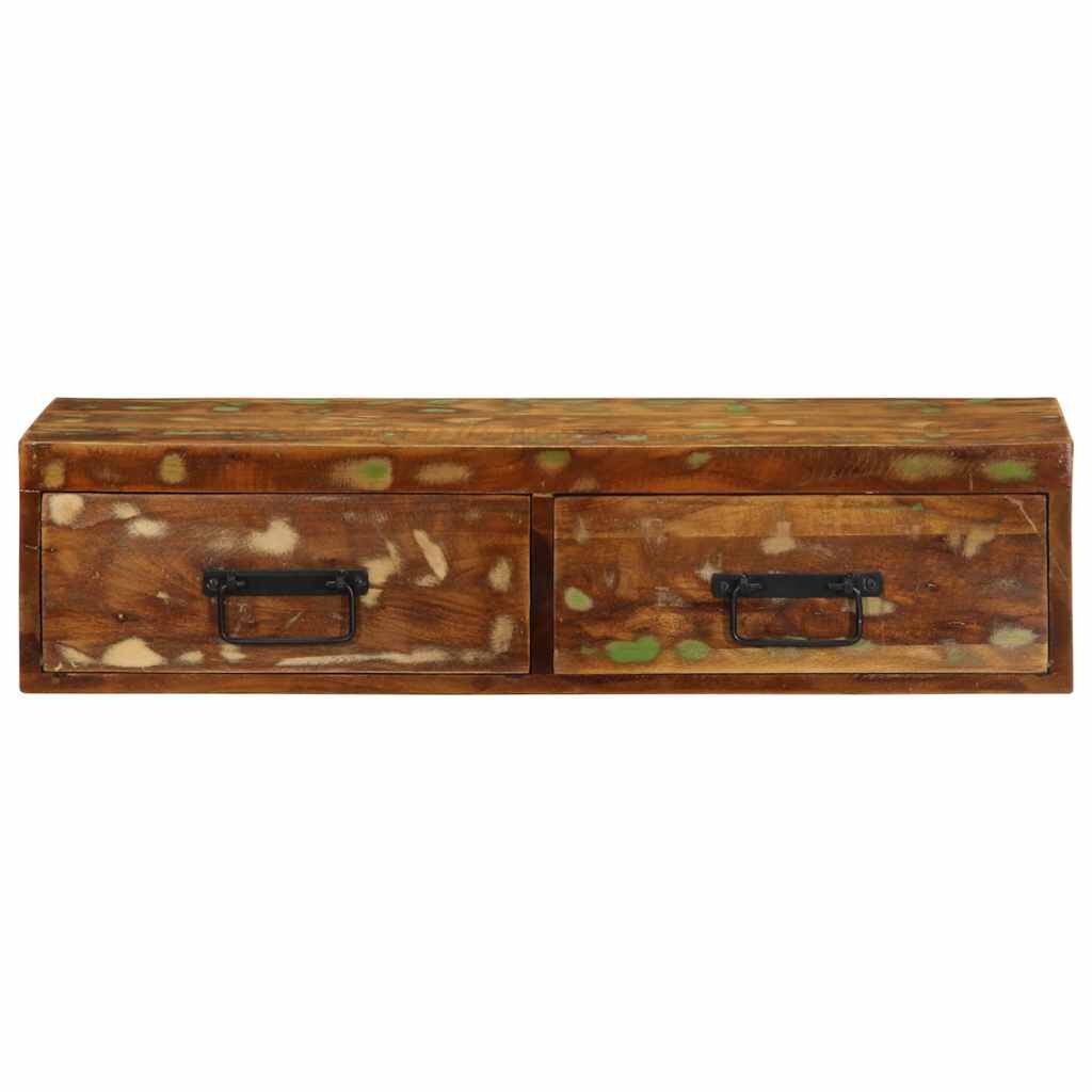 vidaXL Επίτοιχο ντουλάπι τηλεόρασης 80x30x19cm Ξύλο μασίφ αναγεννημένο