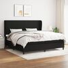 vidaXL &Kappa;&rho;&epsilon;&beta;ά&tau;&iota; Boxspring &mu;&epsilon; &Sigma;&tau;&rho;ώ&mu;&alpha; &Mu;&alpha;ύ&rho;&omicron; 200x200 &epsilon;&kappa;. &Upsilon;&phi;&alpha;&sigma;&mu;ά&tau;&iota;&nu;&omicron;