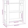 vidaXL Βιβλιοθήκη/Διαχωριστικό Δωματίου 80x35x91 εκ. από Μασίφ Ξύλο Πεύκου