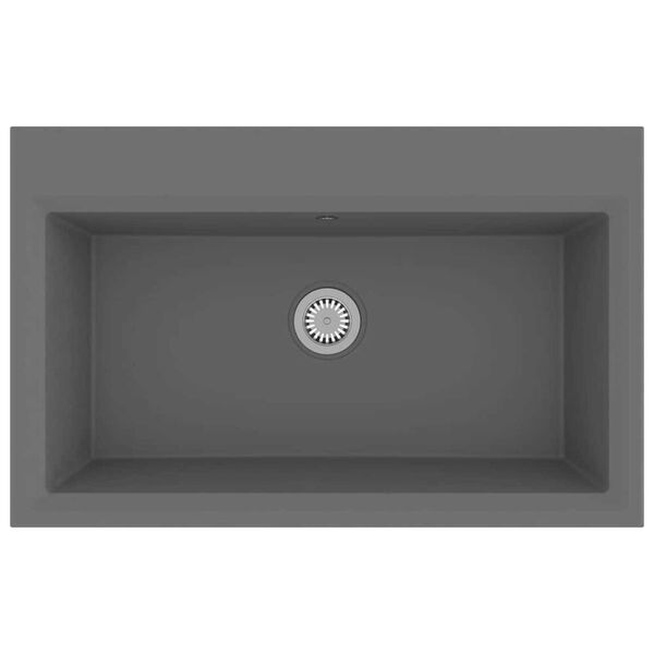 vidaXL Σιντρινο κουζίνας Γκρι 79 x 50 x 31 εκ. Γρανίτης