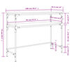 vidaXL Τραπέζι Κονσόλα Sonoma Δρυς 100x35,5x75 εκ. Επεξεργασμένο Ξύλο
