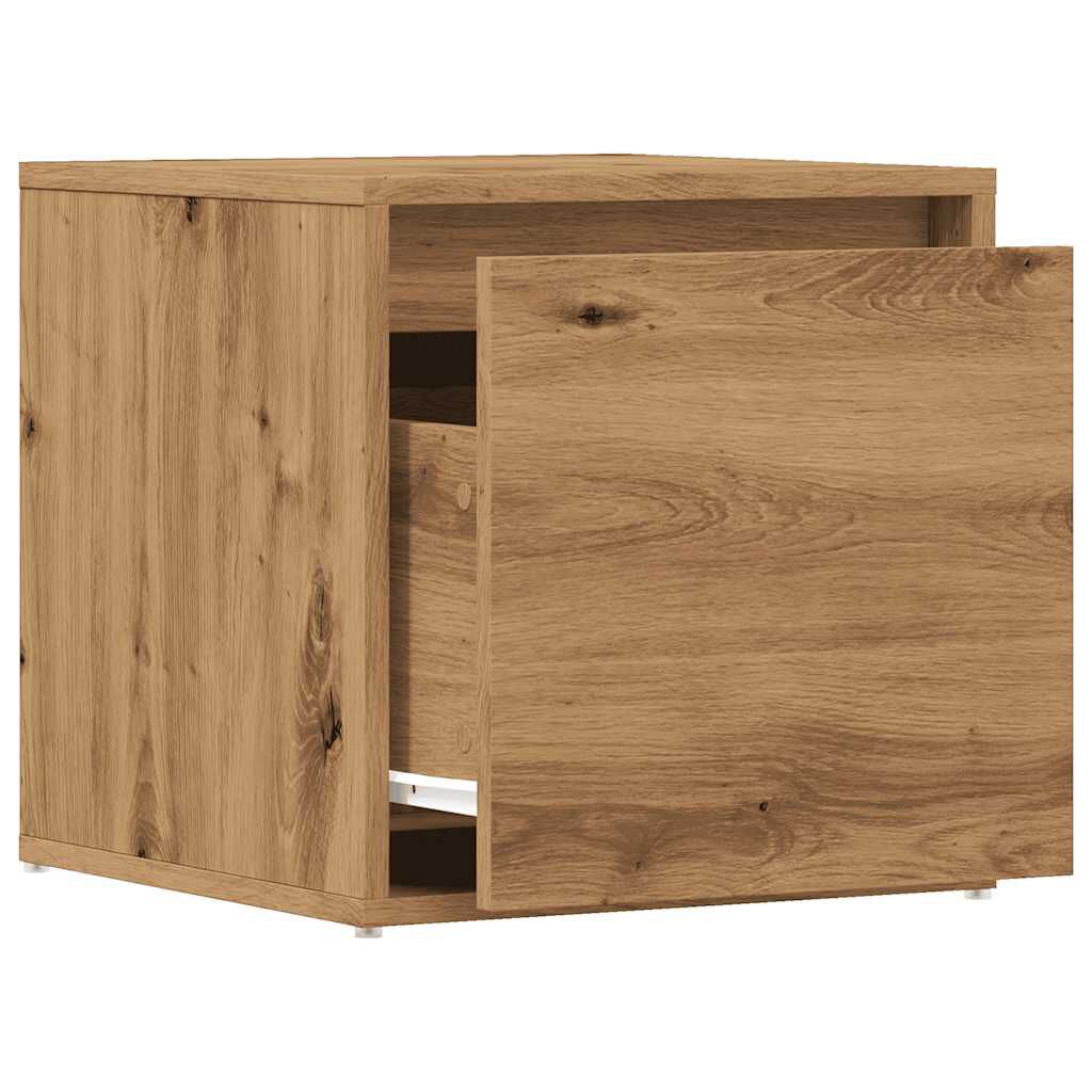 vidaXL Συρτάρι Box Artisan Δρυς 40,5x40x40 cm Ξύλο μηχανής