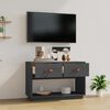vidaXL Έπιπλο Τηλεόρασης Γκρι 90x40x60 εκ. από Μασίφ Ξύλο Πεύκου
