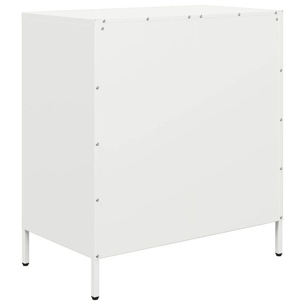 vidaXL Ντουλάπι Λευκό 68x39x73,5 εκ. από Χάλυβα Ψυχρής Έλασης