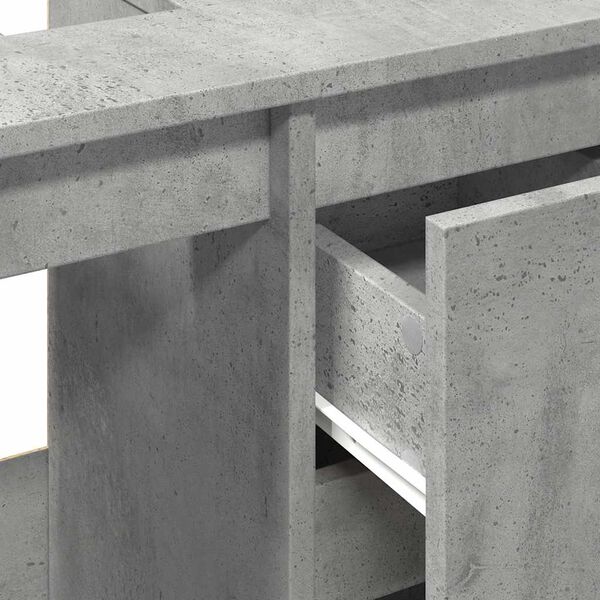 vidaXL ντουλάπι νεροχύτη σκυρόδεμα γκρι 65x33x60cm κατασκευασμένο ξύλο