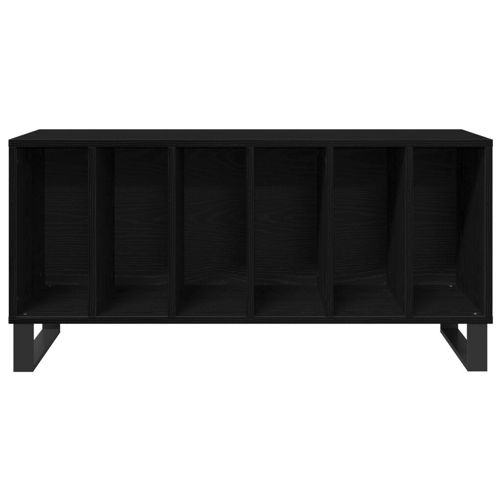 vidaXL Ντουλάπα Δίσκων Μαύρη Δρυς 100x38x48 εκ. Επεξεργασμένο Ξύλο