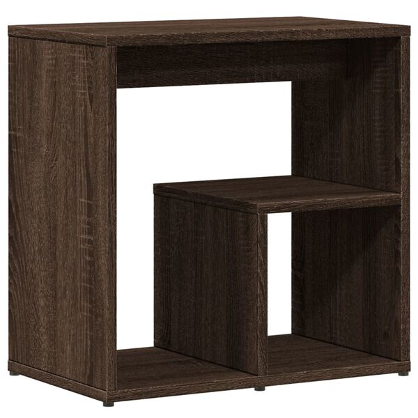 vidaXL Βοηθητικό Τραπέζι Καφέ Δρυς 50 x 30 x 50 εκ. Επεξεργασμένο Ξύλο