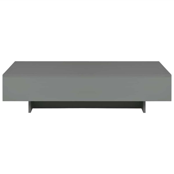 vidaXL Τραπεζάκι Σαλονιού Γυαλιστερό Γκρι 115 x 55 x 31 εκ. από MDF