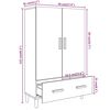 vidaXL Ντουλάπι Λευκό 70 x 31 x 115 εκ. από Επεξεργασμένο Ξύλο
