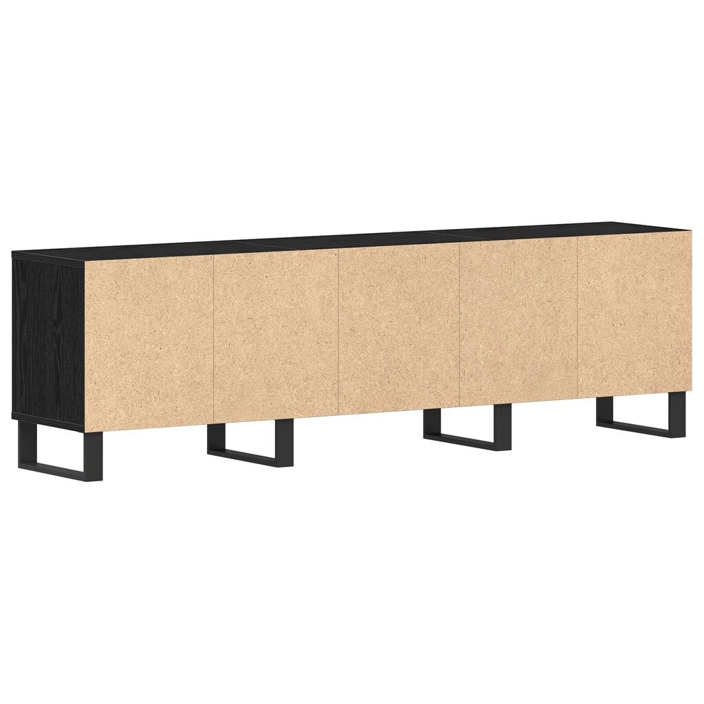 vidaXL Τηλεοπτική Βάση Μαύρη Ξυλεία 150x30x44,5 εκ. Επεξεργασμένο Ξύλο