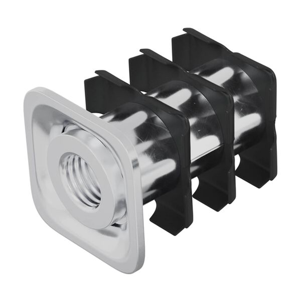 vidaXL &Epsilon;&iota;&sigma;&alpha;&gamma;&omega;&gamma;ή &Sigma;&omega;&lambda;ή&nu;&alpha; &mu;&epsilon; &Sigma;&pi;&epsilon;ί&rho;&omega;&mu;&alpha; 12 pcs &Mu;&alpha;ύ&rho;&omicron; &kappa;&alpha;&iota; &Alpha;&sigma;&eta;&mu;ί