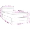 vidaXL &Kappa;&rho;&epsilon;&beta;ά&tau;&iota; Boxspring &mu;&epsilon; &Sigma;&tau;&rho;ώ&mu;&alpha; &Sigma;&kappa;&omicron;ύ&rho;&omicron; &Mu;&pi;&lambda;&epsilon; 80 x 200 &epsilon;&kappa;. &Beta;&epsilon;&lambda;&omicron;ύ&delta;&iota;&nu;&omicron;