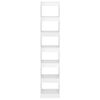 vidaXL Βιβλιοθήκη/Διαχωριστικό Γυαλιστερό Λευκό 40 x 30 x 198 εκ.