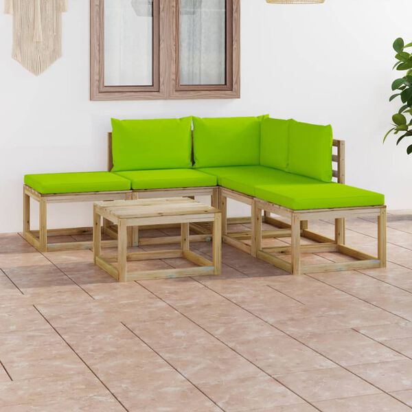 vidaXL &Sigma;&alpha;&lambda;ό&nu;&iota; &Kappa;ή&pi;&omicron;&upsilon; &Sigma;&epsilon;&tau; 6 &Tau;&epsilon;&mu;&alpha;&chi;ί&omega;&nu; &mu;&epsilon; &Alpha;&nu;. &Pi;&rho;ά&sigma;&iota;&nu;&alpha; &Mu;&alpha;&xi;&iota;&lambda;ά&rho;&iota;&alpha;