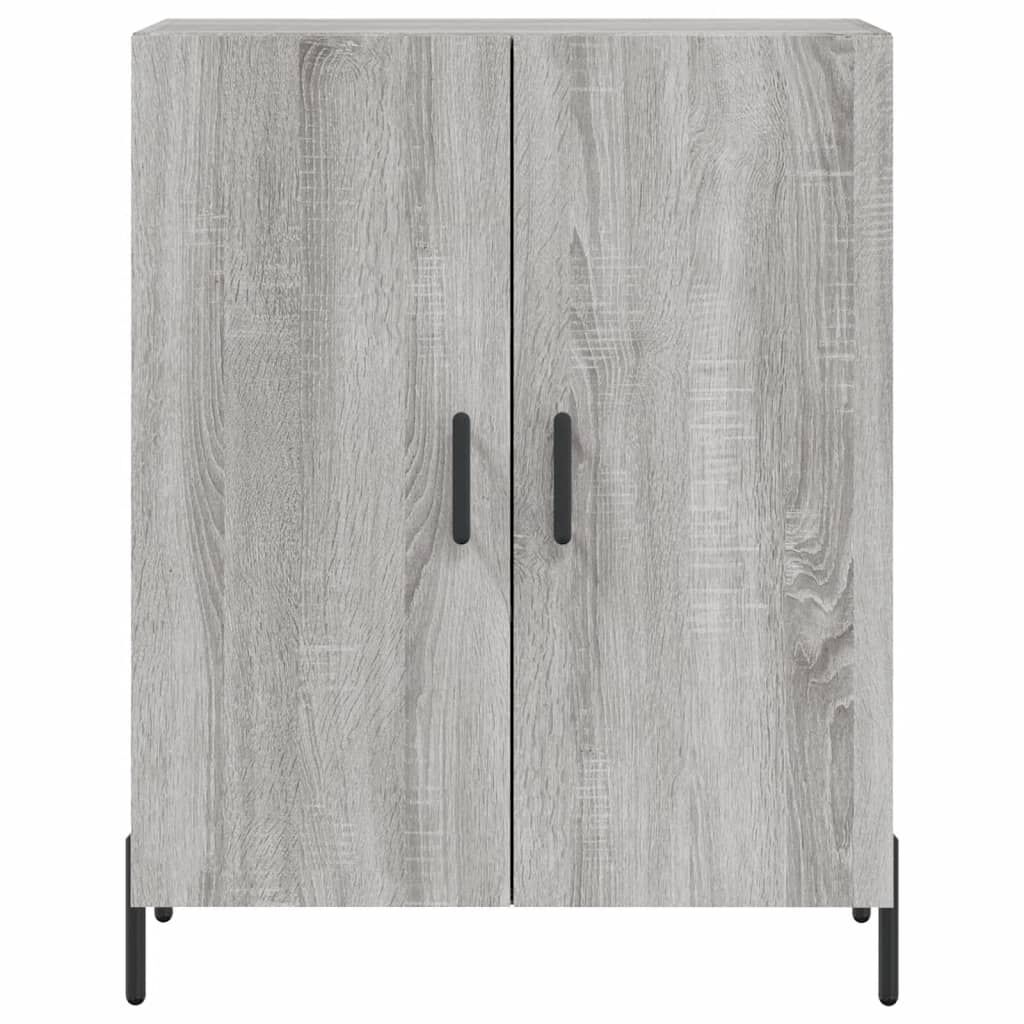 vidaXL Ντουλάπι Γκρι Sonoma 69,5 x 34 x 180 εκ. Επεξεργασμένο Ξύλο