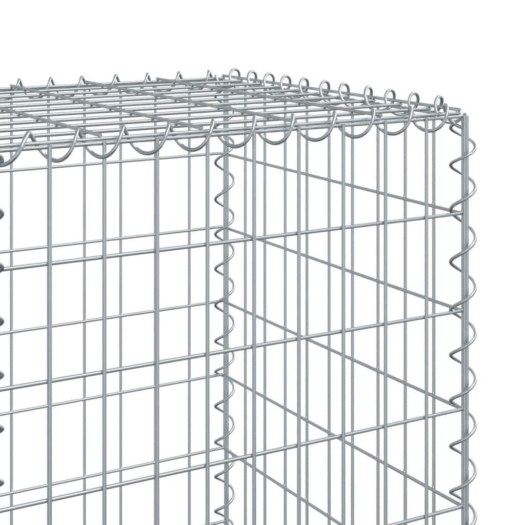 vidaXL Συρματοκιβώτιο με Κάλυμμα 200x50x150εκ. από Γαλβανισμένο Χάλυβα