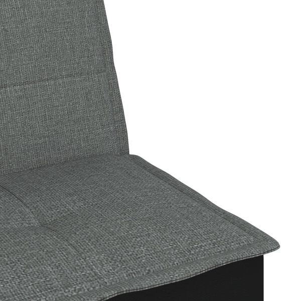 vidaXL Καναπές Κρεβάτι Γωνιακός Σκούρο Γκρι 255x140x70 εκ. Υφασμάτινος