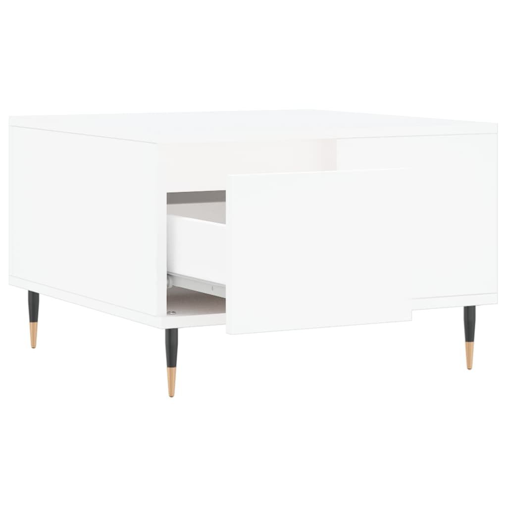 vidaXL Τραπεζάκι Σαλονιού Λευκό 55x55x36,5 εκ. από Επεξεργασμένο Ξύλο