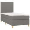 vidaXL &Kappa;&rho;&epsilon;&beta;ά&tau;&iota; Boxspring &mu;&epsilon; &Sigma;&tau;&rho;ώ&mu;&alpha; & LED &Sigma;&kappa;.&Gamma;&kappa;&rho;&iota; 90x190 &epsilon;&kappa;. &Upsilon;&phi;&alpha;&sigma;&mu;ά&tau;&iota;&nu;&omicron;